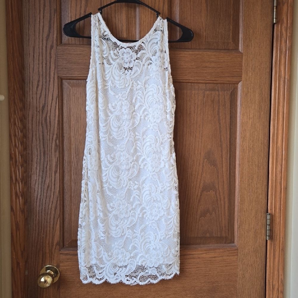 Elegant Lace Sleeveless Dress